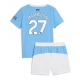 Manchester City Matheus Nunes #27 Barnkläder Hemma matchtröja till baby 2025-26 Kortärmad (+ Korta byxor) Billigt Manchester City Matheus Nunes #27 Barnkläder Hemma matchtröja till baby 2025-26 Kortärmad (+ Korta byxor) Billigt
